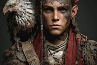 fantasy character art and fantasy character art