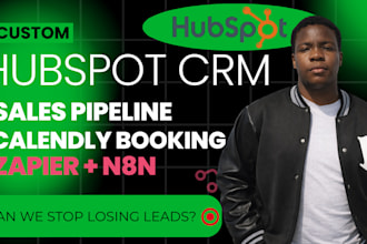 zapier n8n hubspot CRM setup sales pipeline calendly booking ghl