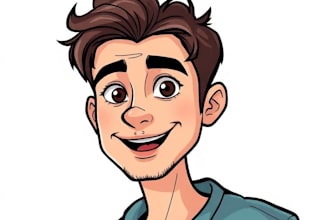 draw amazing vector cartoon portrait