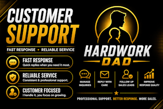 handle your customer support and respond to clients professionally