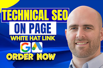 do white hat link building, technical seo and onpage audit for google indexing