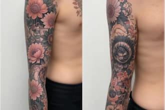 design a modern and minimalist tattoo design