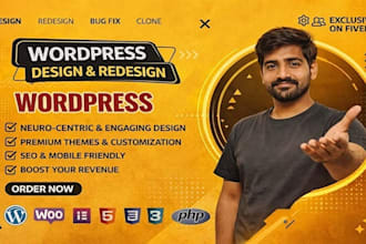 do attractive wordpress website,awesome stunning website,landing page,web banner
