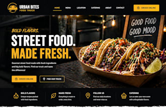 design squarespace food truck website menu ordering food truck website