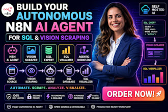 build your autonomous n8n ai agent for sql and vision scraping