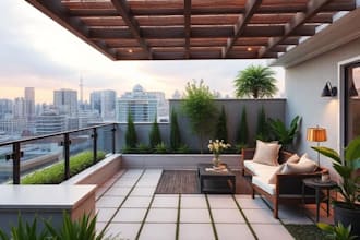 design backyard, rooftop, terrace, garden landscape design