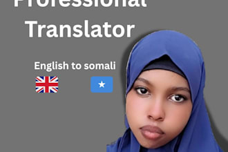 manually translate any text from english to somali