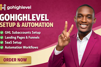 setup your ghl subaccounts, claude code, ghl landing page, ghl automation expert