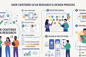 design user centered UI UX with research