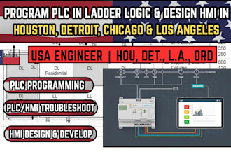 program plc in ladder logic and design hmi siemens automation system
