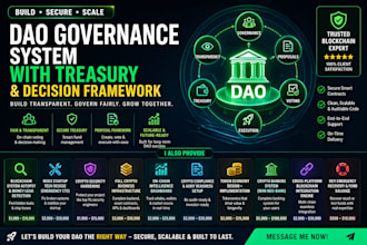 build dao governance system with treasury and decision framework