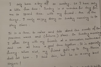write anything with my beautiful handwriting