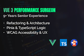 architect and refactor your vue 3 application