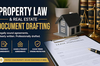 draft and review property law lease agreements contracts and commercial property