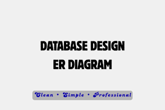 design your database schema and er diagram professionally