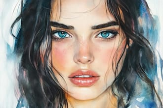 paint custom watercolor illustration