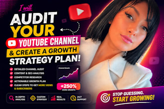 audit your youtube channel and create a growth strategy plan