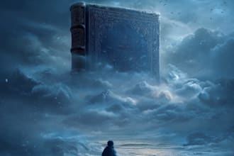 create an epic fantasy book cover