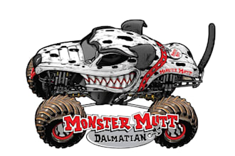 design high quality monster jeep vintage logo with express delivery