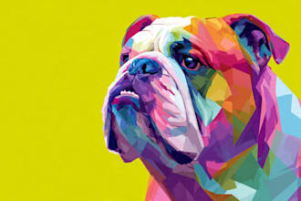make an awesome pop art wpap pet portrait
