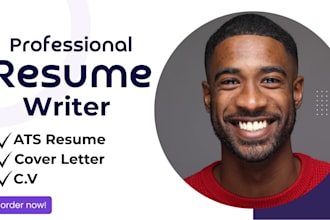be your executive resume writing expert ats resume CV and cover letter