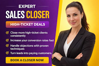 sales closer sales representative lead generation high ticket sales closer
