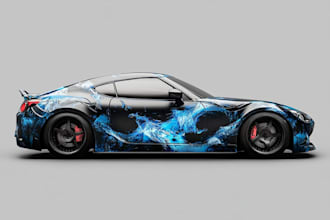 create van wrap design, car wrap design or truck wrap design