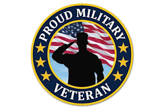 design high quality eagle veteran logo with unlimited revision