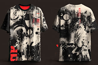 create unique streetwear, edgy, artsy tshirt designs