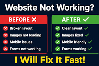 fix HTML CSS javascript and wordpress website bugs fast