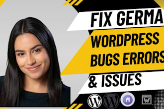 fix wordpress bugs errors and issues for german and english support
