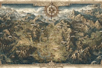 create detailed fantasy world, regional and city maps