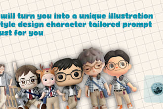turn you into a popular style design character just for you
