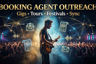 pitch your music to booking agents for gigs tours festivals and sync