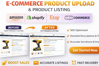 do product upload, migration on woocommerce amazon bigcommerce prestashop ecwid