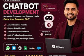 custom chatbot development with botpress for your business social media platform