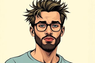 do an custom vector portrait and high quality digital art
