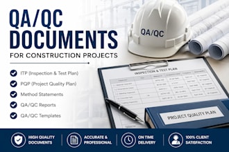 prepare QA qc documents for construction projects