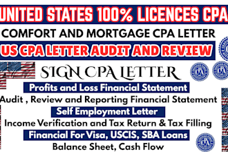 cpa certified financial, audit financial statements, sign CPA letter, mortgage