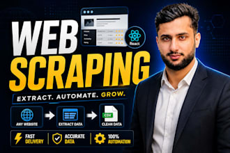 do web scraping data extraction and automation from any website