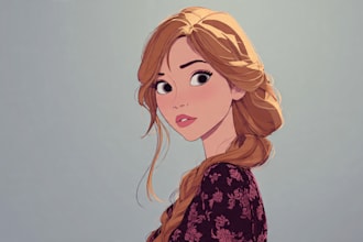do disney cartoon portrait