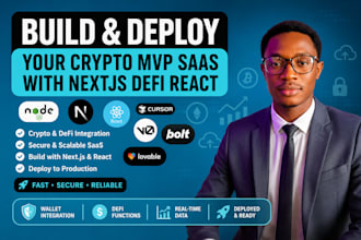 build and deploy your crypto mvp saas with nextjs defi react