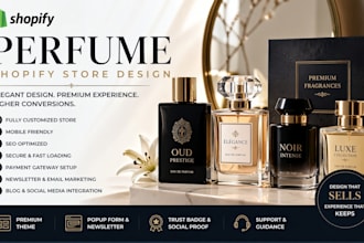 design perfume shopify store fragrance store perfume shopify perfume website