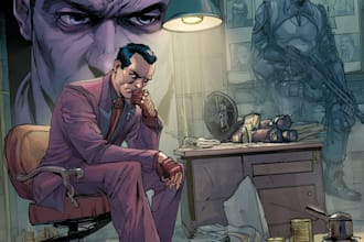 illustrate professional comic panels and pages