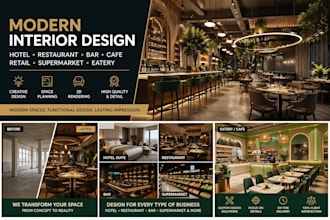 interior design hotel bar suite restaurant design supermarket and eatery design