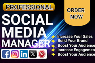 be your social media marketing  manager content creator tiktok marketing