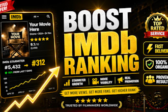 promote your imdb profile to boost strameter ranking fast imdb movie promotion