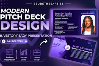 design modern presentation slides and pitch decks