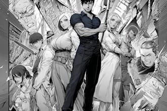 draw a comic book artist graphic novel