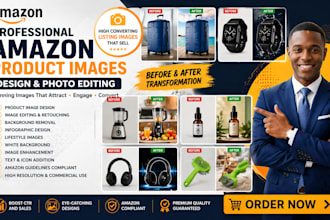 design amazon product images listing images infographics  photo editing
